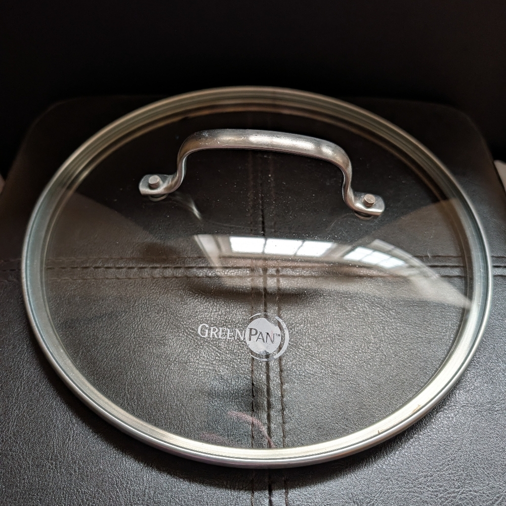 Greenpan Kitchen 5qt Stock Pot Metal Handle Glass Replacement Lid
